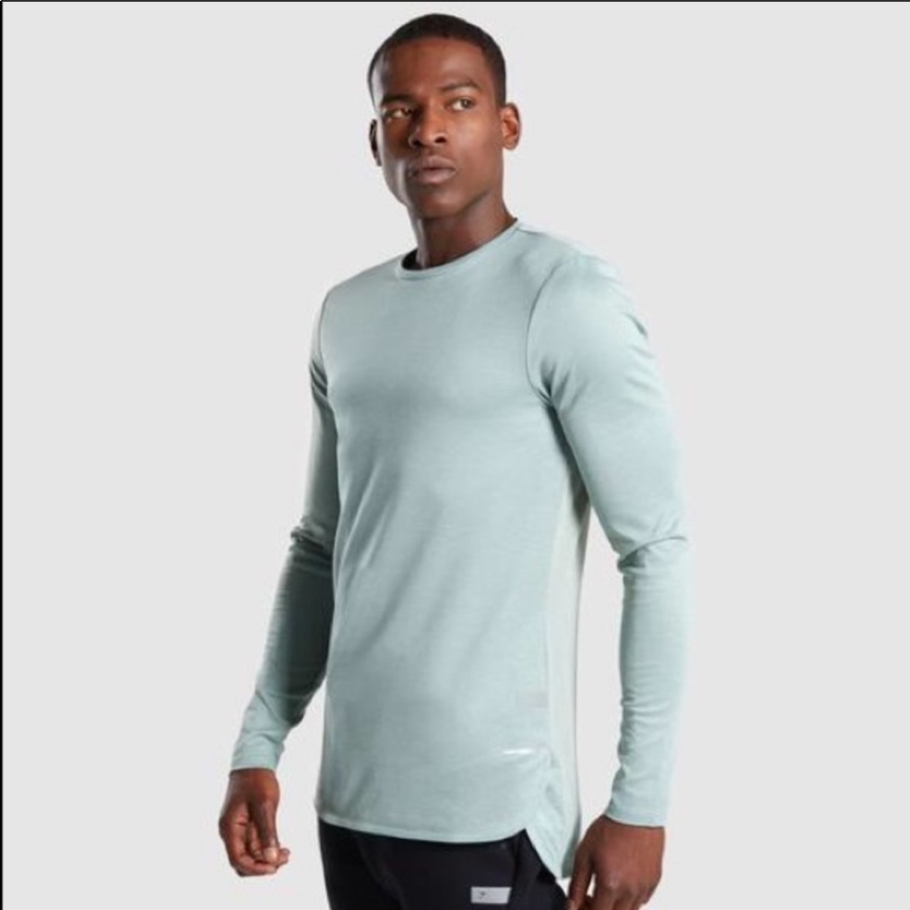 Gymshark Breathe LS T-Shirt. Sz. S. Pale Green